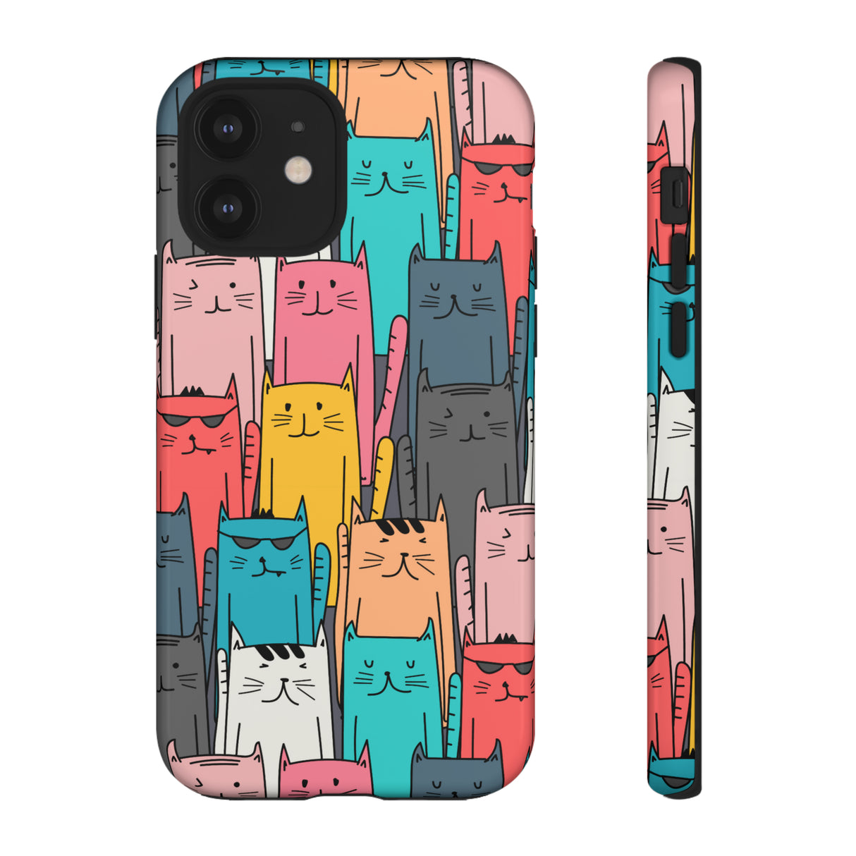 Colorful Cats - Protective Phone Case