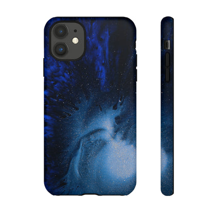 Winter Blue Ink Art - Protective Phone Case