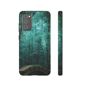 Mystical Forest with Stone Bridge - Protective Phone Case