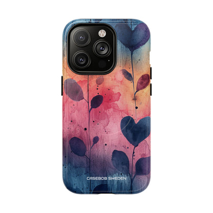 Watercolor Heart Art - Tough + MagSafe® iPhone 14 Phone Case