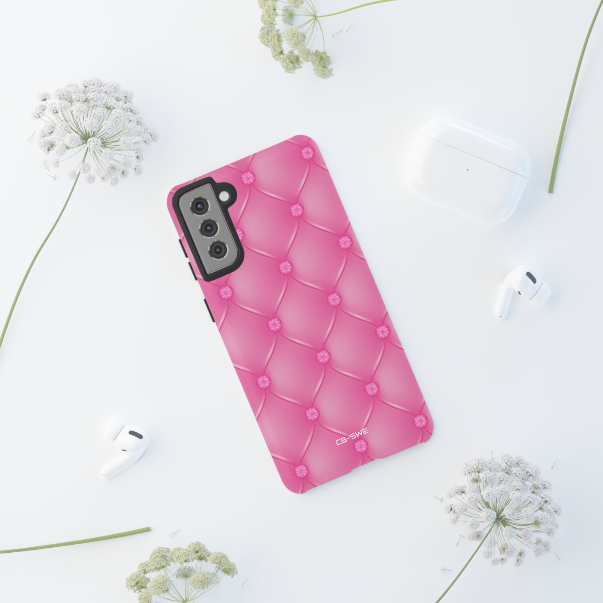 Quilted Pink Elegance - Samsung Case