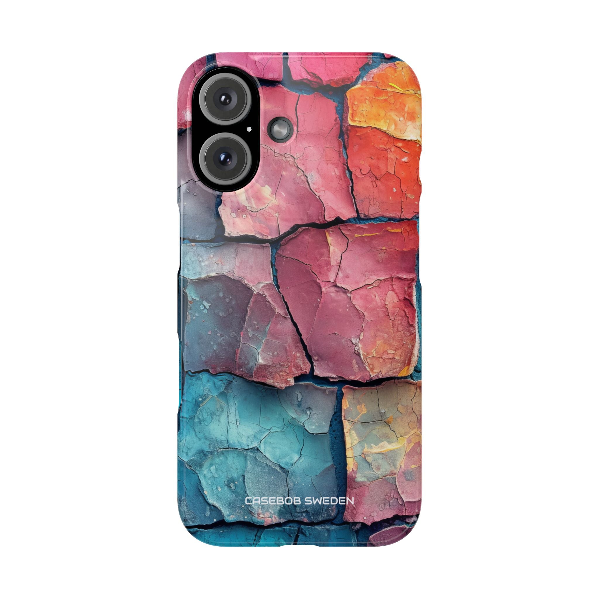 Cracked Earth Mosaic - Slim iPhone 16 Phone Case