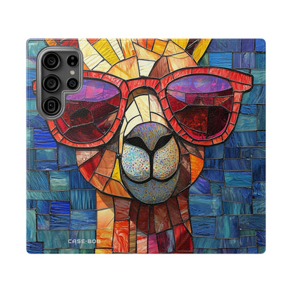Sunglass Llama Mosaic - Samsung S23 Ultra Case - Wallet