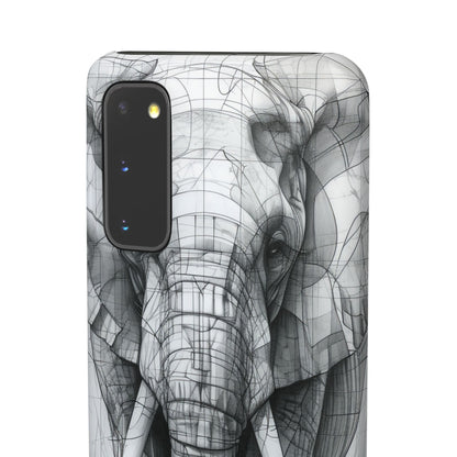 Elephant Line Geometry Samsung S20 - Slim Phone Case