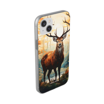 Glowing Stag iPhone 14 Plus Case - Soft