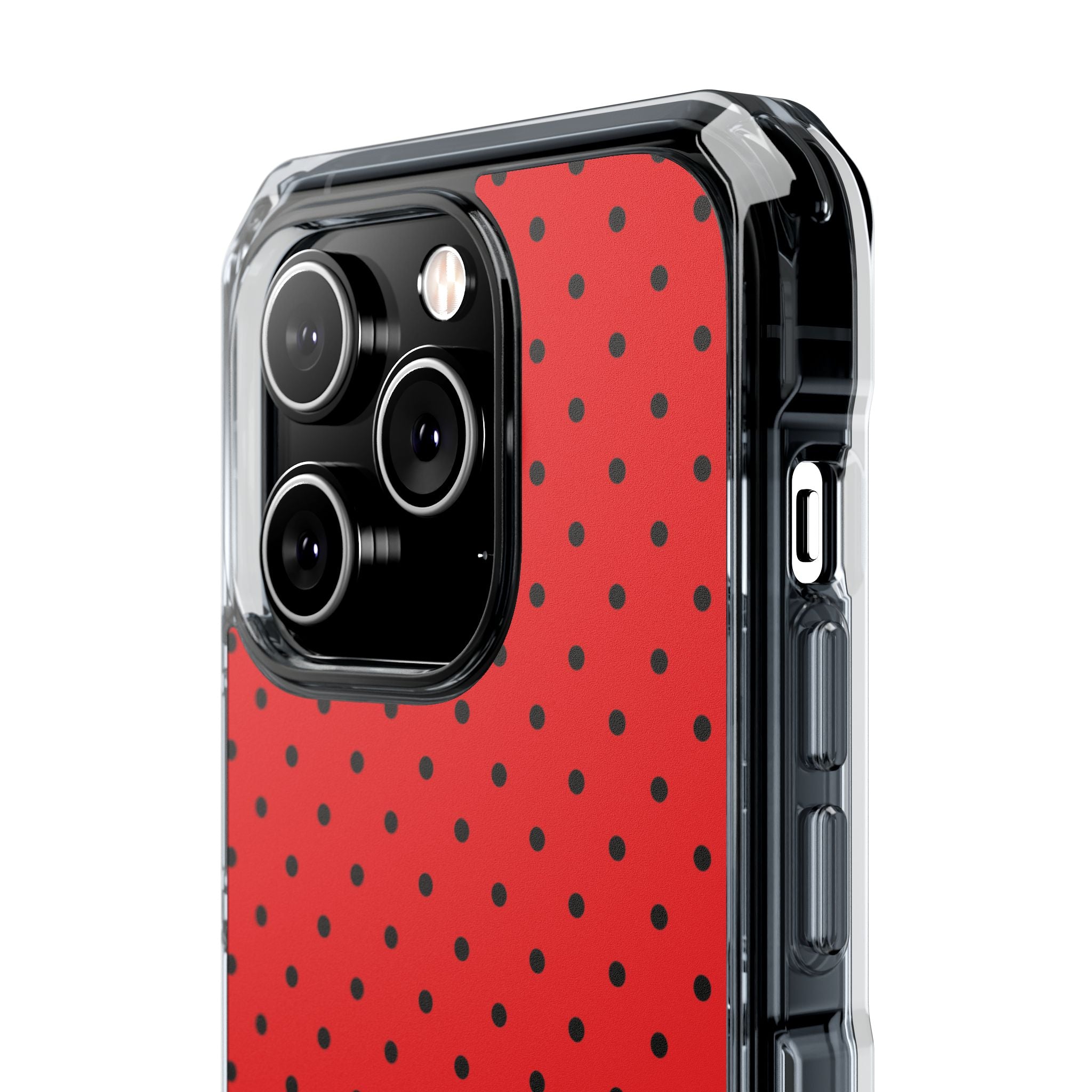 Crimson Dot Matrix iPhone 14 Pro Case - Impact