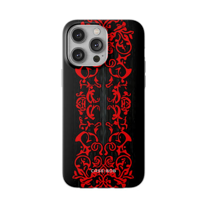 Crimson Spiral iPhone 14 Pro Max Case - Soft
