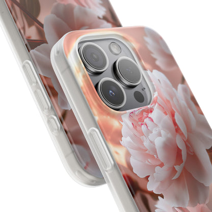 Peony Moonlight iPhone 15 Pro Case - Soft