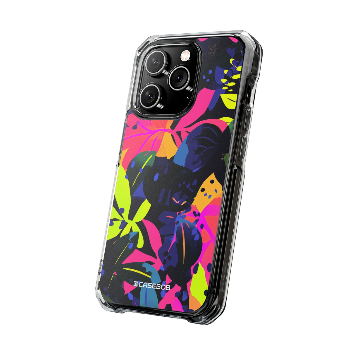 Neon Pantone Pattern | Phone Case for iPhone (Clear Impact Case - Magnetic)