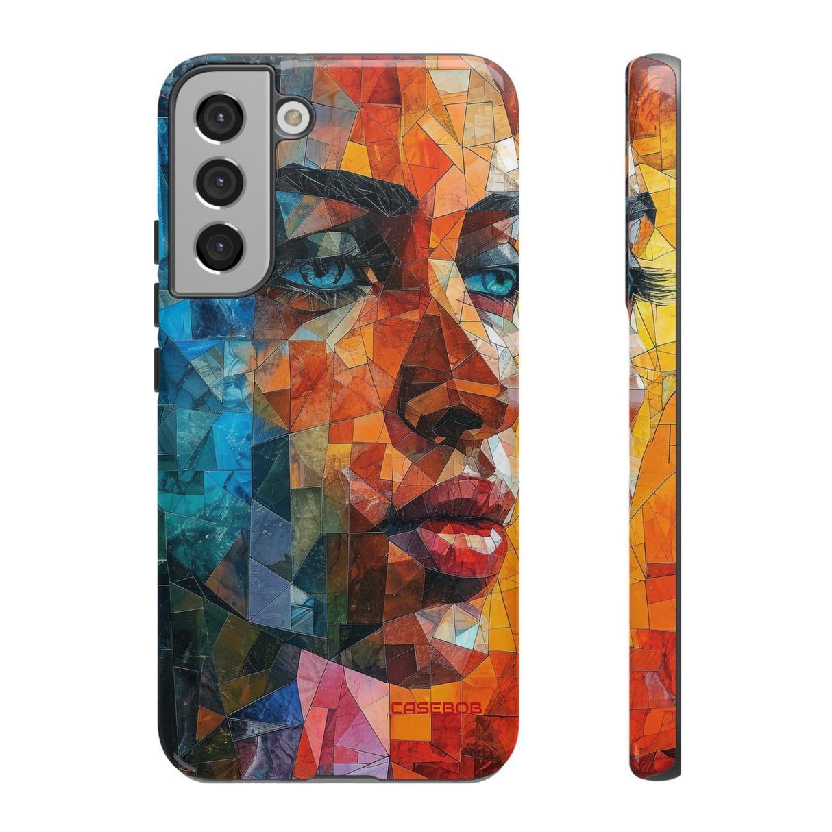 Geometric Fusion Lady - Protective Phone Case