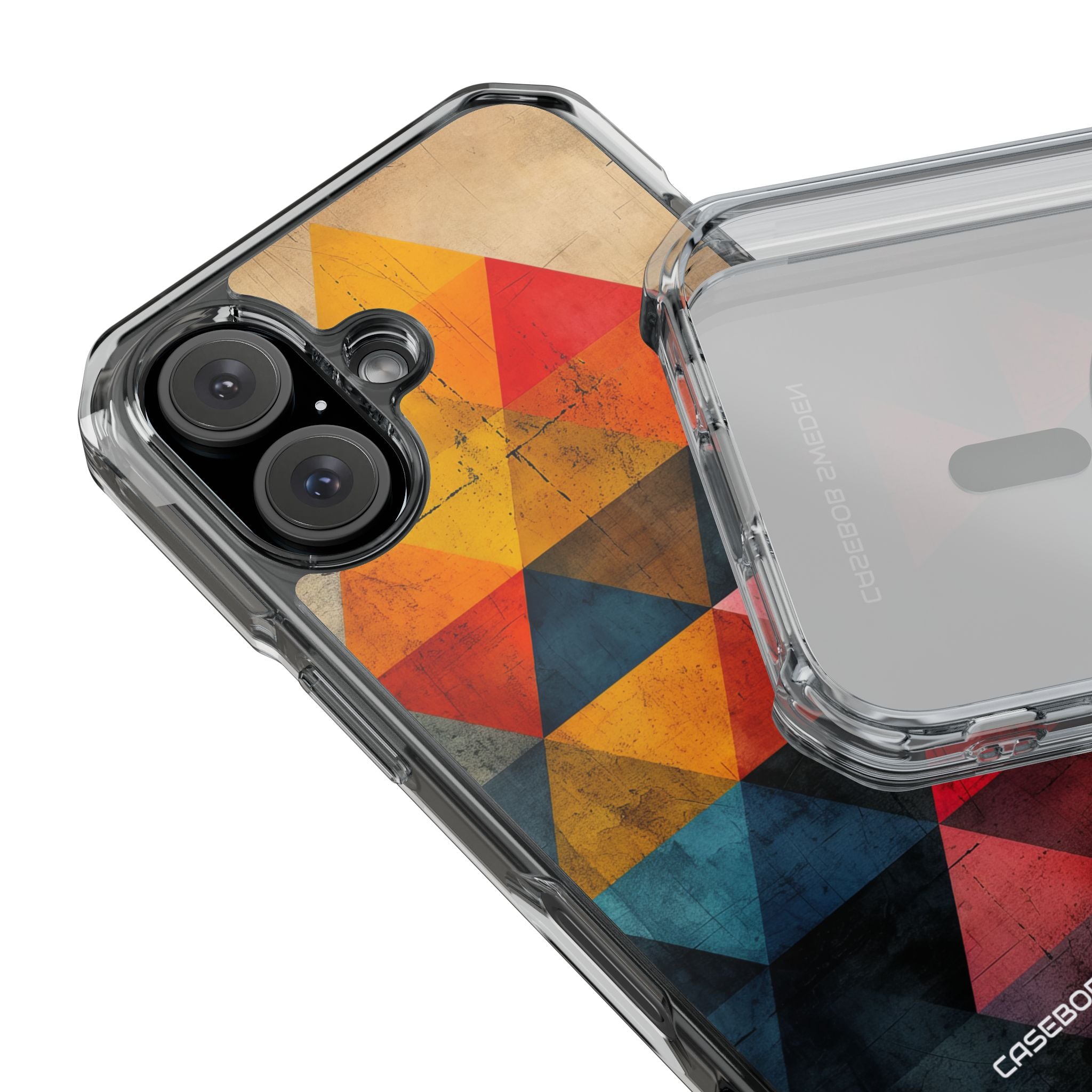 Geometric Energy - Clear Impact iPhone 16 Phone Case