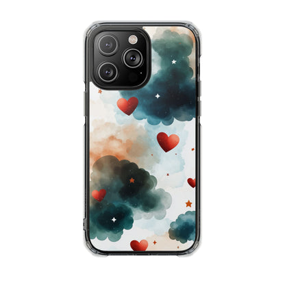 Floating Hearts Dance iPhone Case - Impact