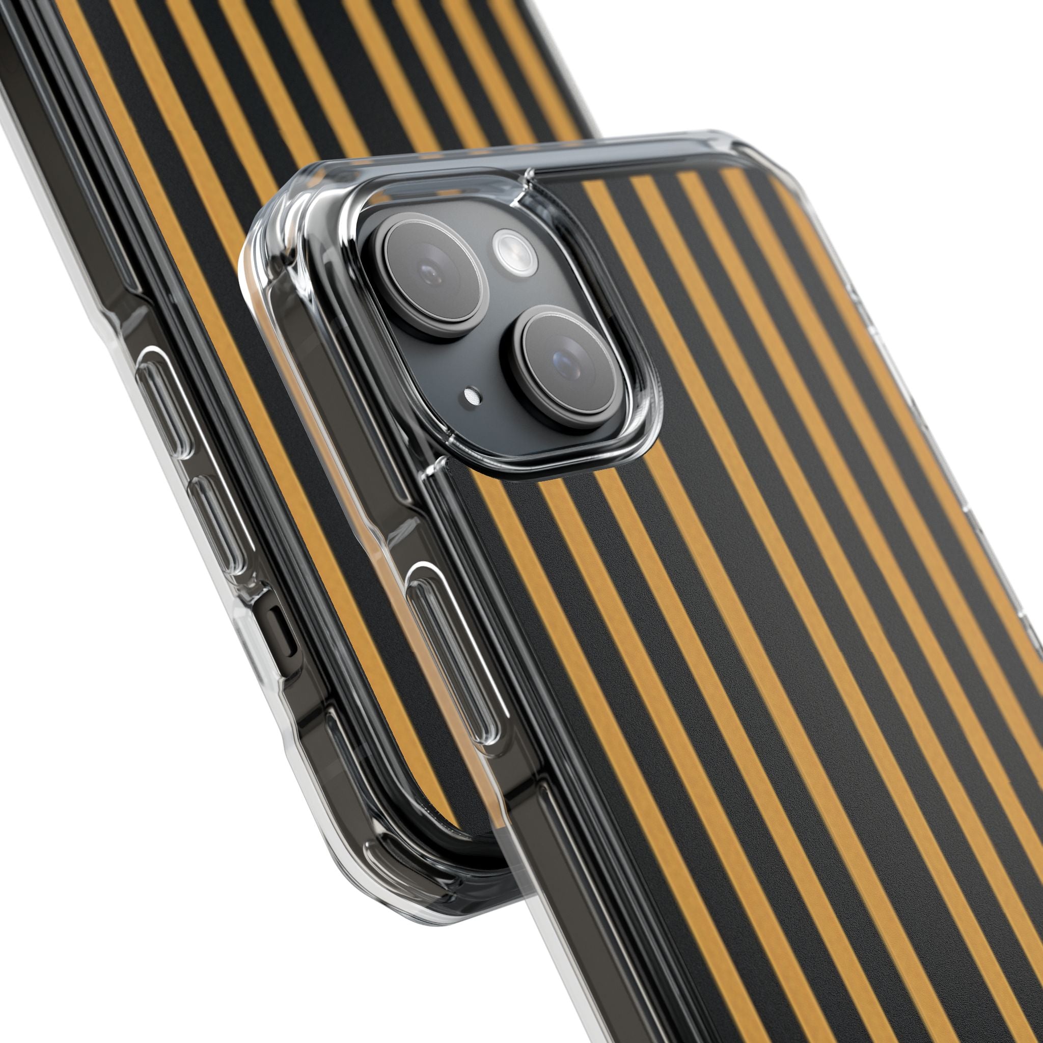 Golden Stripes iPhone 15 Plus Case - Impact
