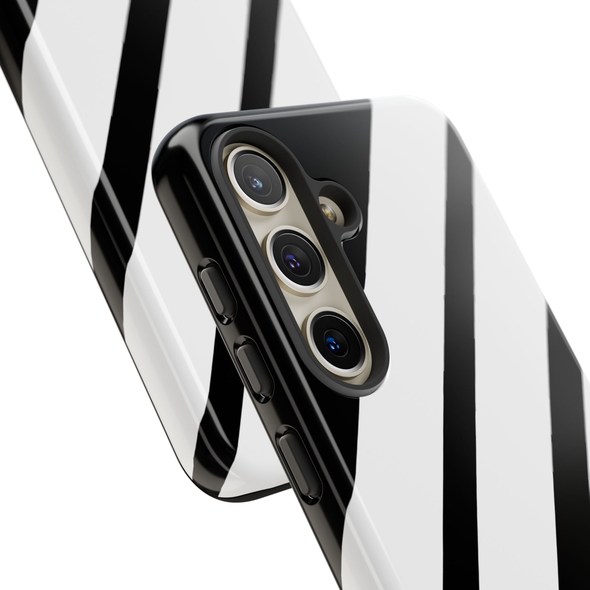 Diagonal Bands Noir Samsung S24 Case - Tough