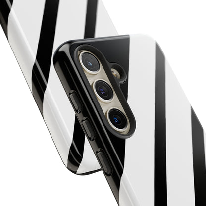 Diagonal Bands Noir Samsung S24 Case - Tough