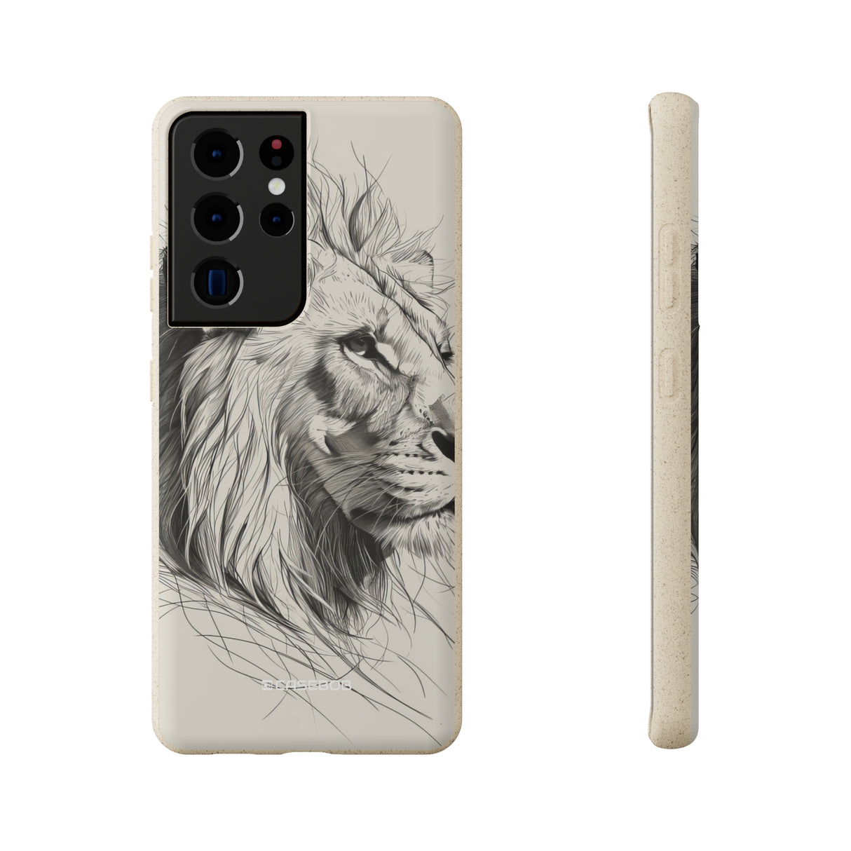 Majestic Linework Lion | Biodegradable Phone Case