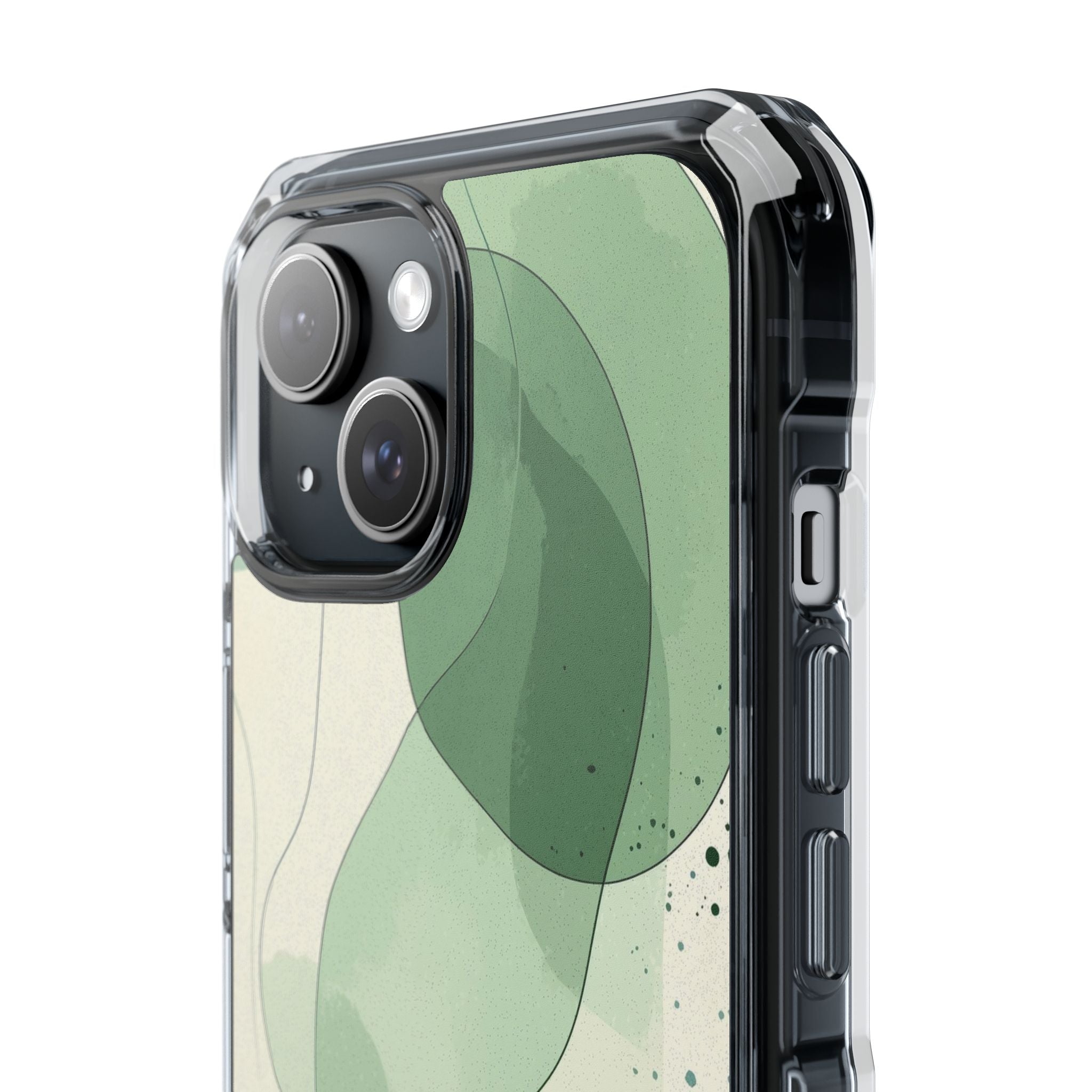 Green Waves Dance iPhone Case - Impact
