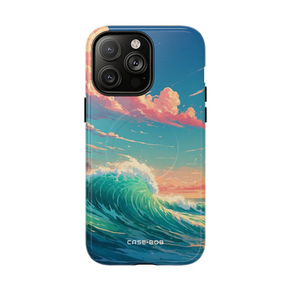 Turquoise Curl iPhone 14 Pro Max Case - Tough+