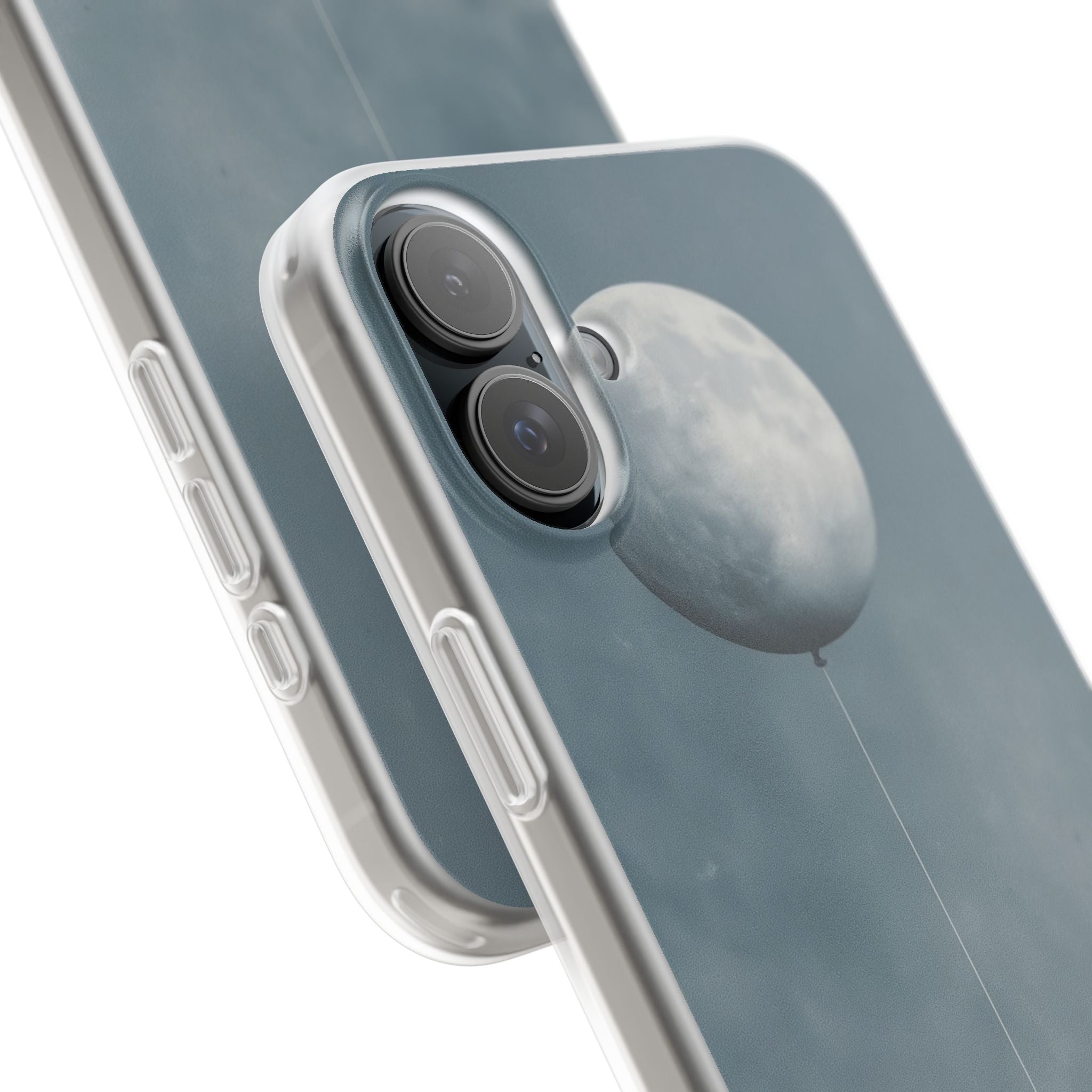 Moon Balloon iPhone 16 Plus Case - Soft