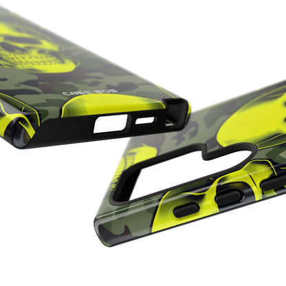 Neon Skull Camo Samsung S24 Ultra Case - Tough
