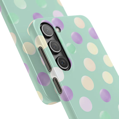 Pastel Polka Dots - Slim Samsung S23 Phone Case