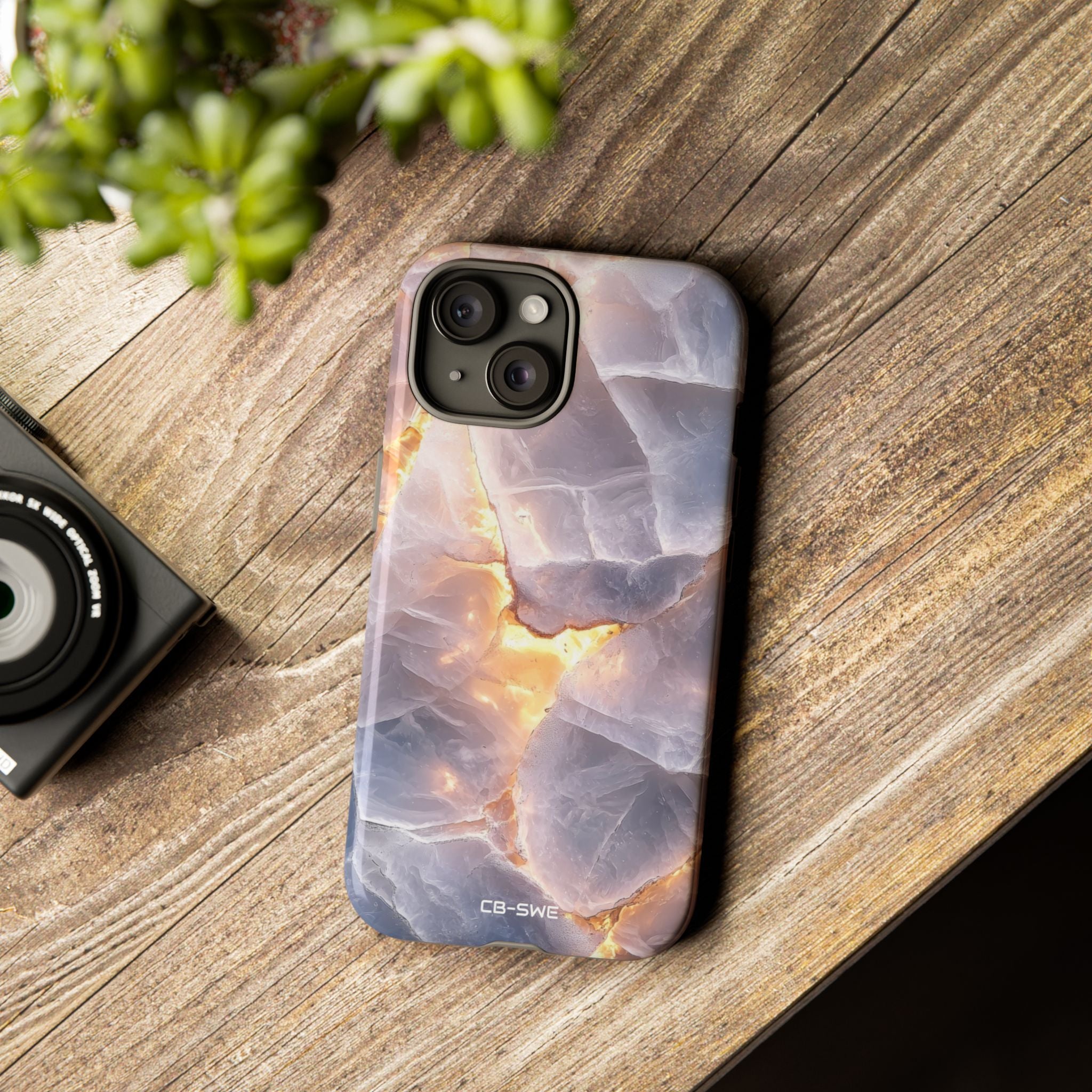 Glowing Stone Fragments - iPhone Case