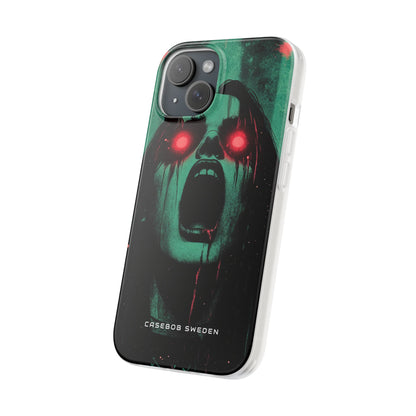 Haunting Glow of Gothic Eyes iPhone 15 - Flexi Phone Case