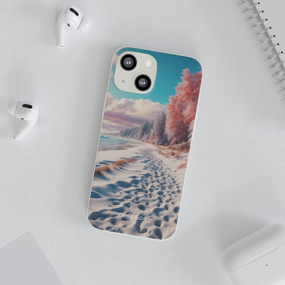 Snowy Footprints iPhone 13 mini Case - Soft