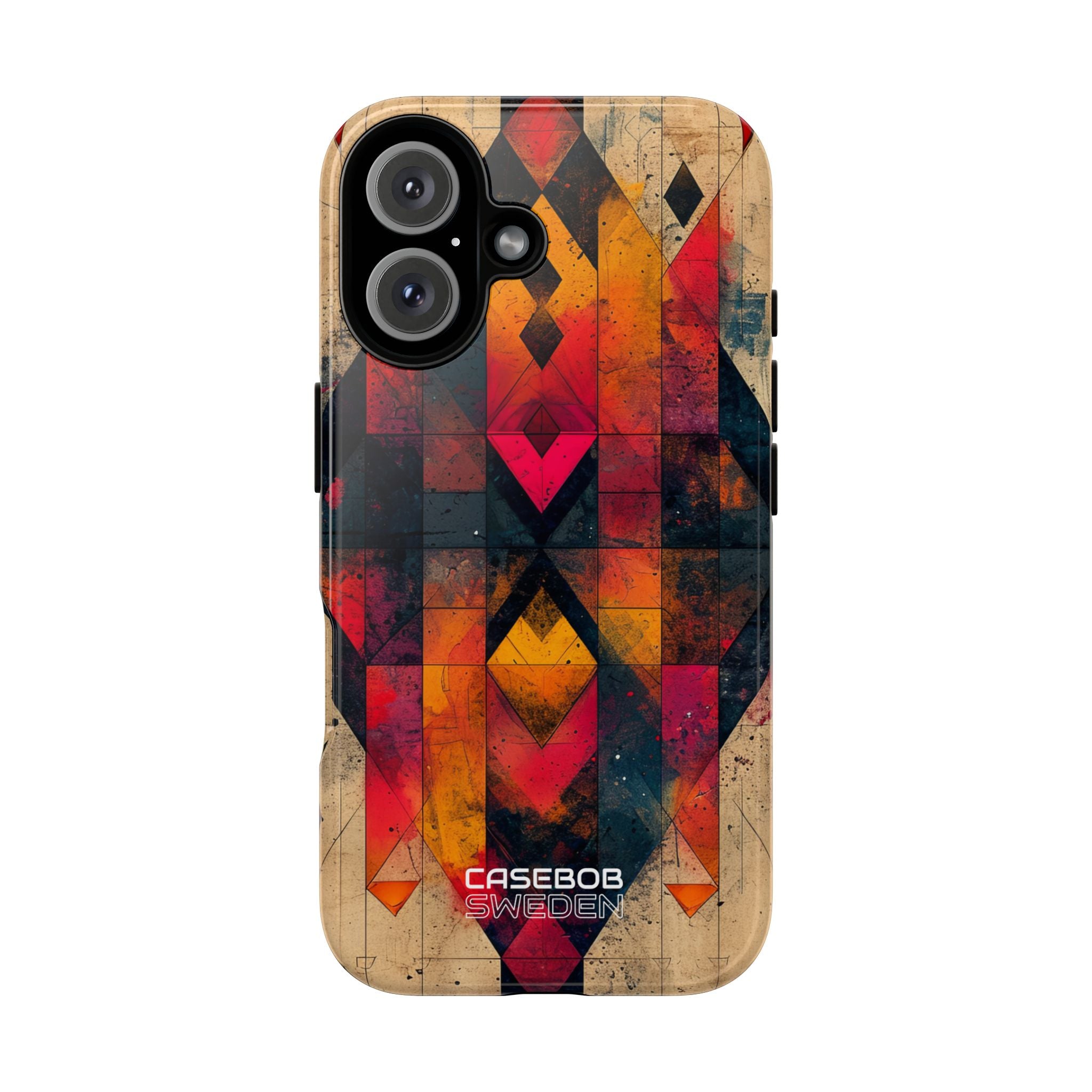 Fiery Symmetry Fusion iPhone 16 – Robust
