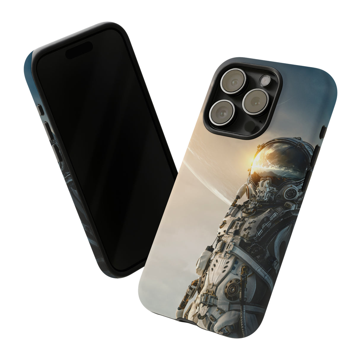 Astronaut on unexplored planet - Protective Phone Case