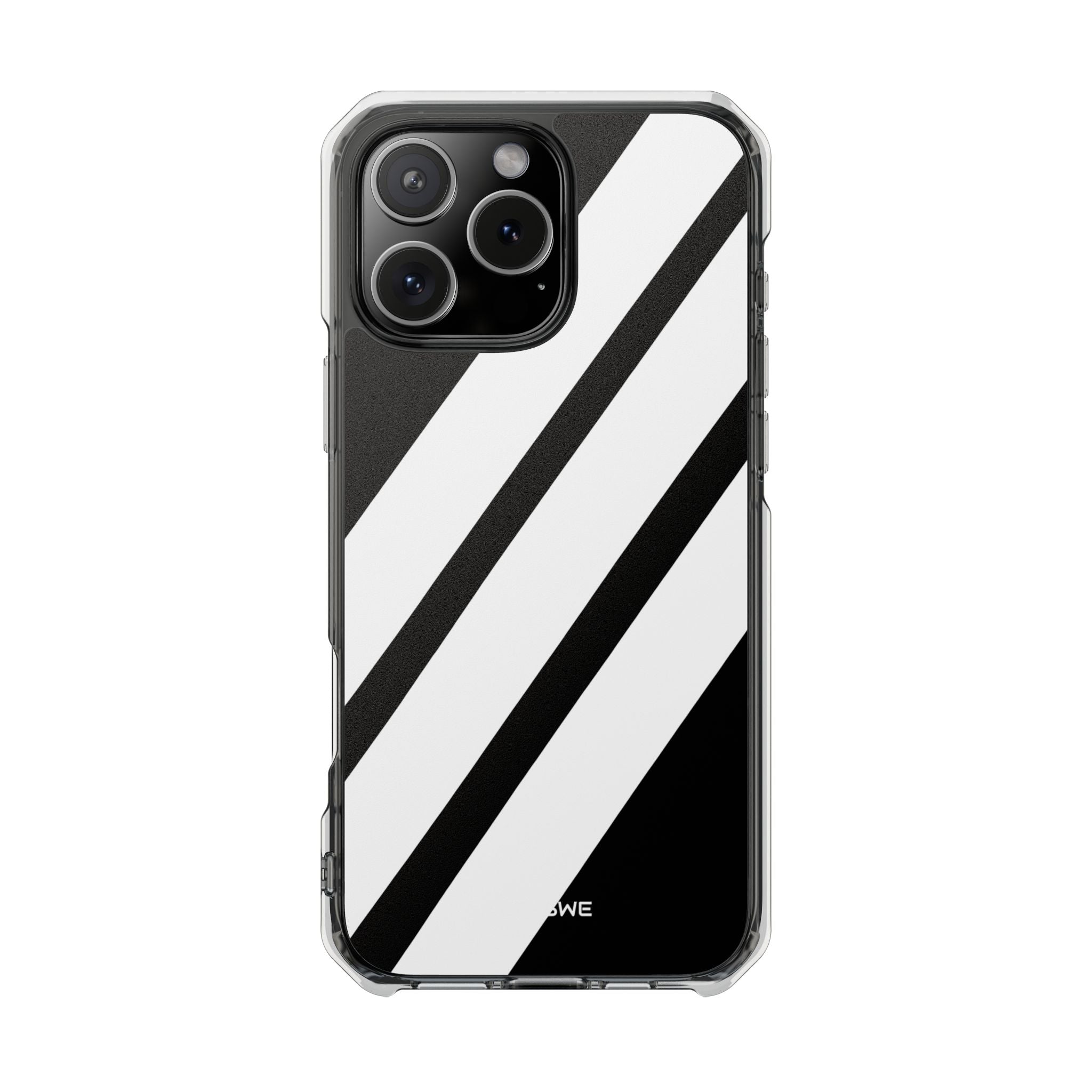 Monochrome Diagonal Symmetry iPhone Case - Impact