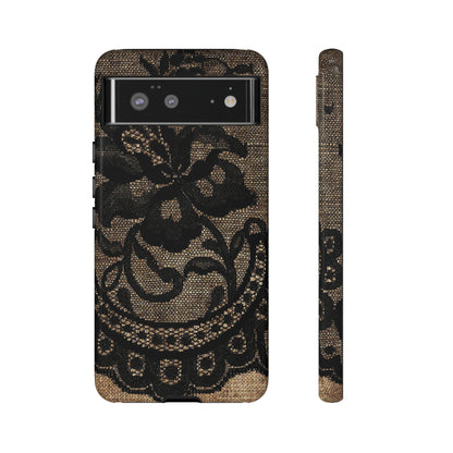 Broomrose Gothic Flower - Protective Phone Case