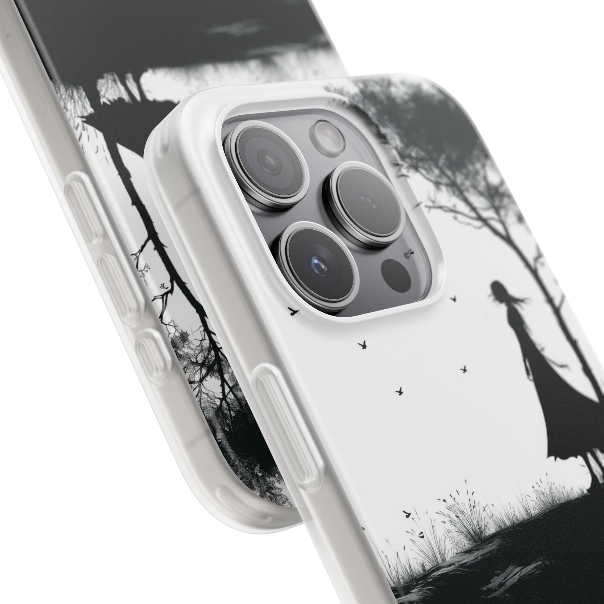 Cliffside Silhouette iPhone 15 Pro Case - Soft