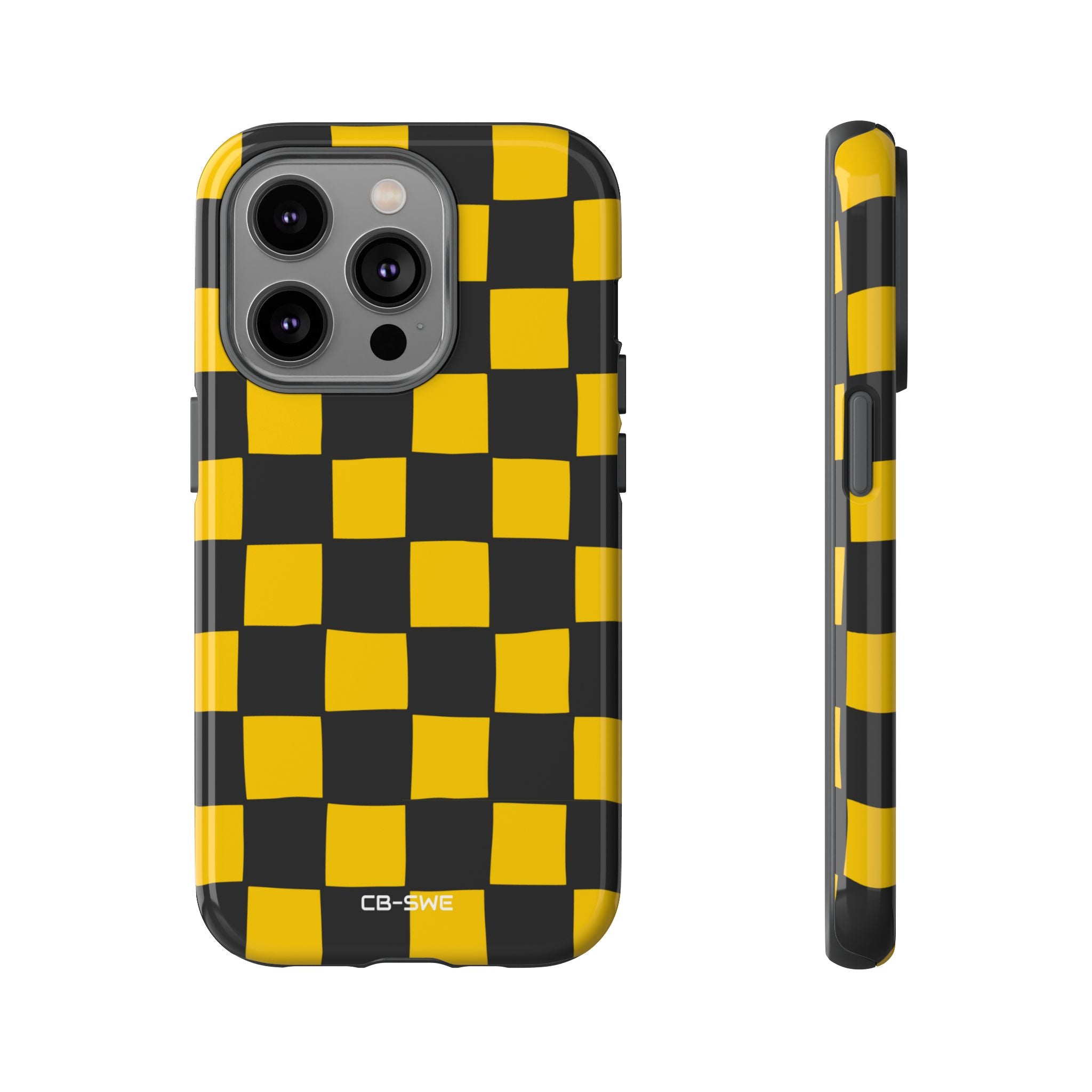 Yellow Squares Dance - iPhone Case