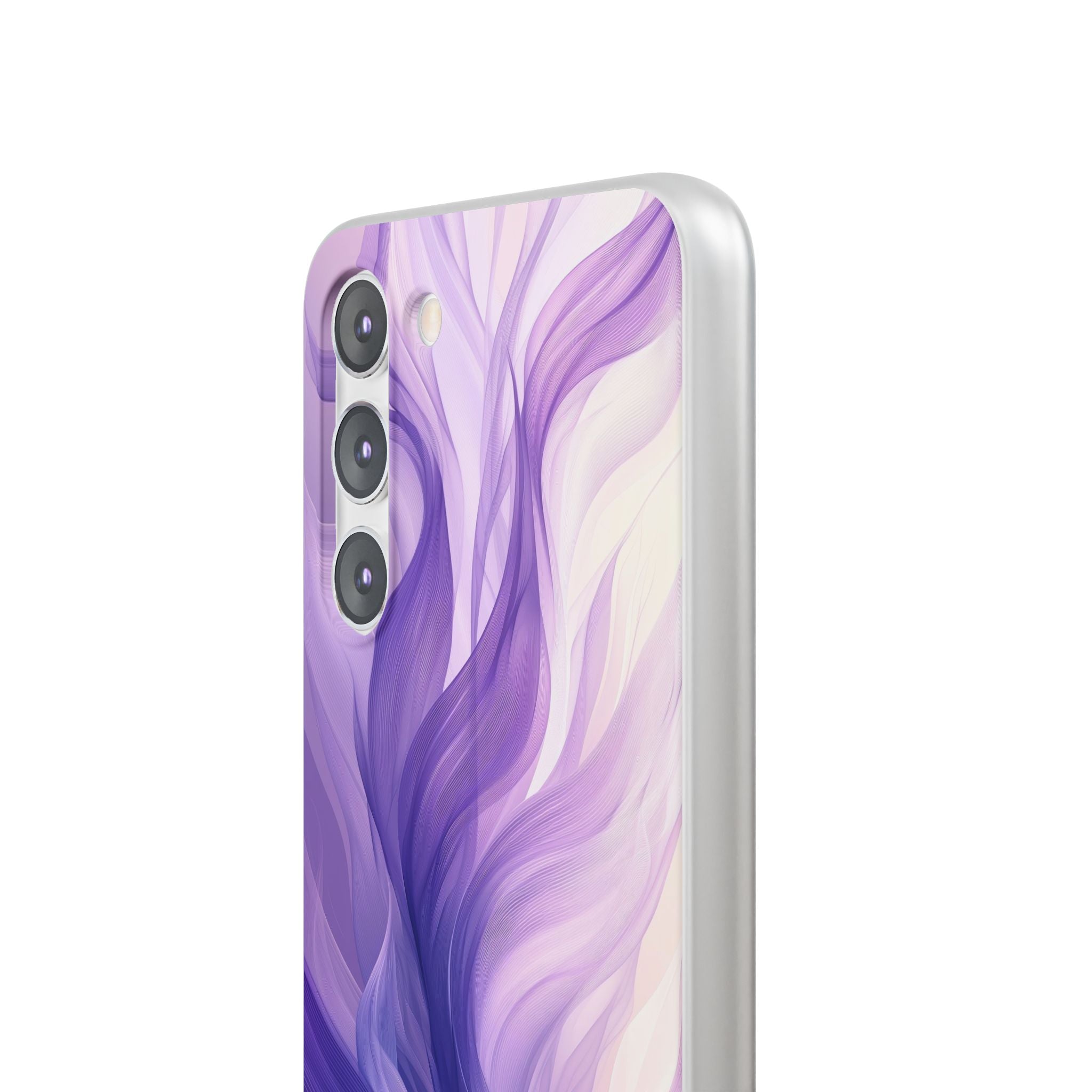 Purple Ribbon Waves Samsung S23 Plus Case - Soft