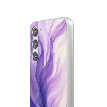 Purple Ribbon Waves Samsung S23 Plus Case - Soft