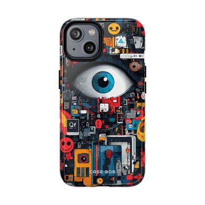 Digital Eye Blue iPhone 14 Case - Tough+