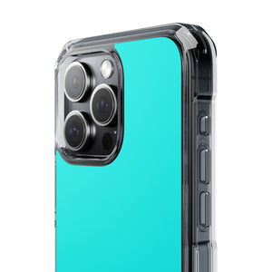 Fluorescent Blue | Phone Case for iPhone (Clear Impact Case - Magnetic)