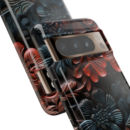 Sculpted Floral Elegance - Google Pixel Case