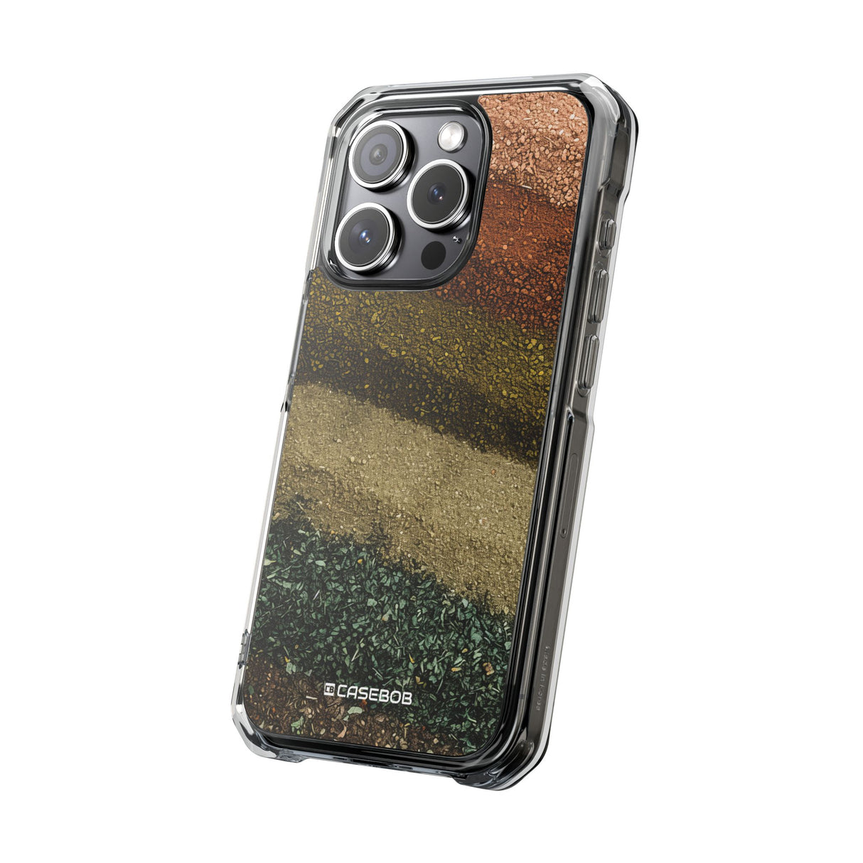 Earth Tone Pattern | Phone Case for iPhone (Clear Impact Case - Magnetic)