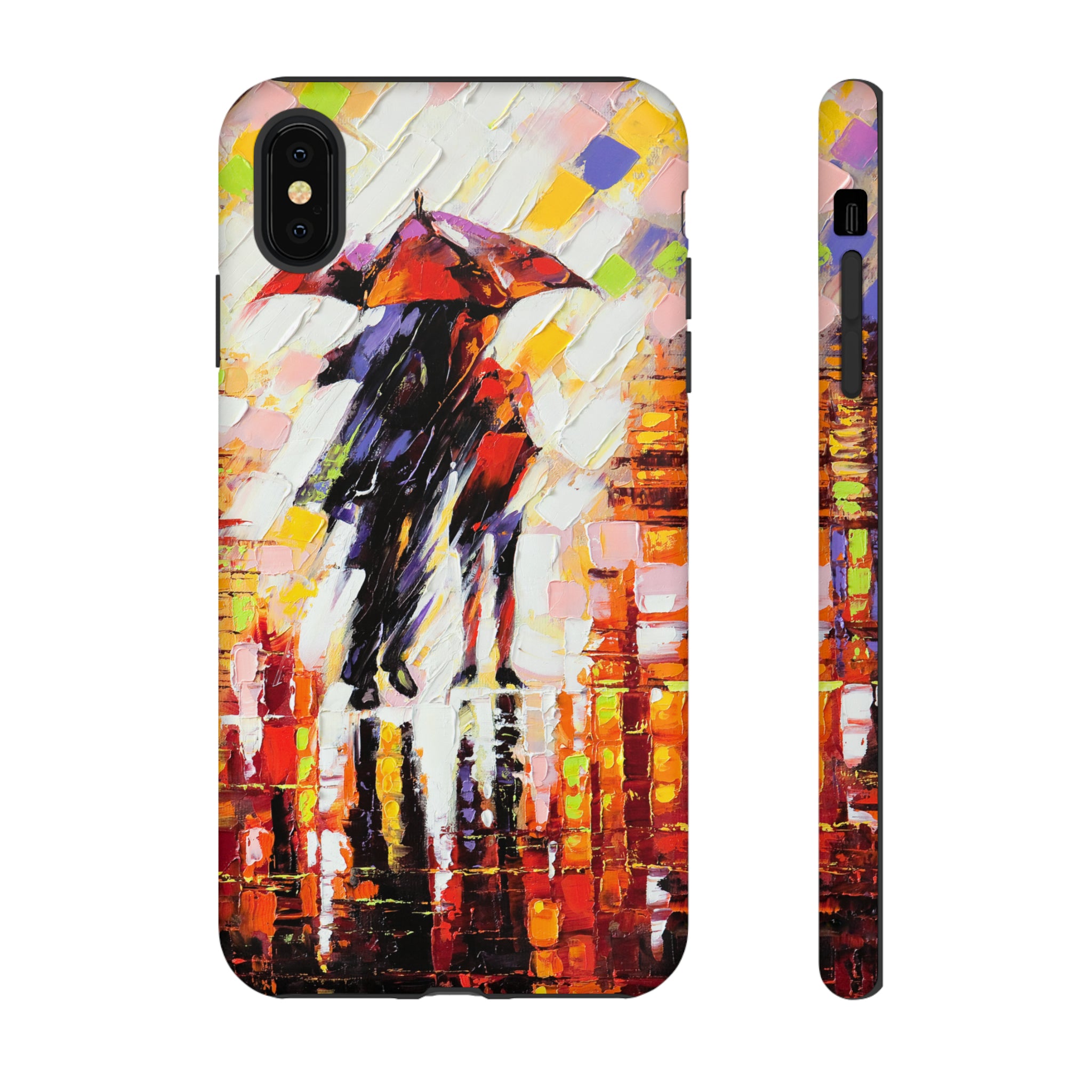 Oil Panting - Enamoured under Umbrella - Protective Phone Case