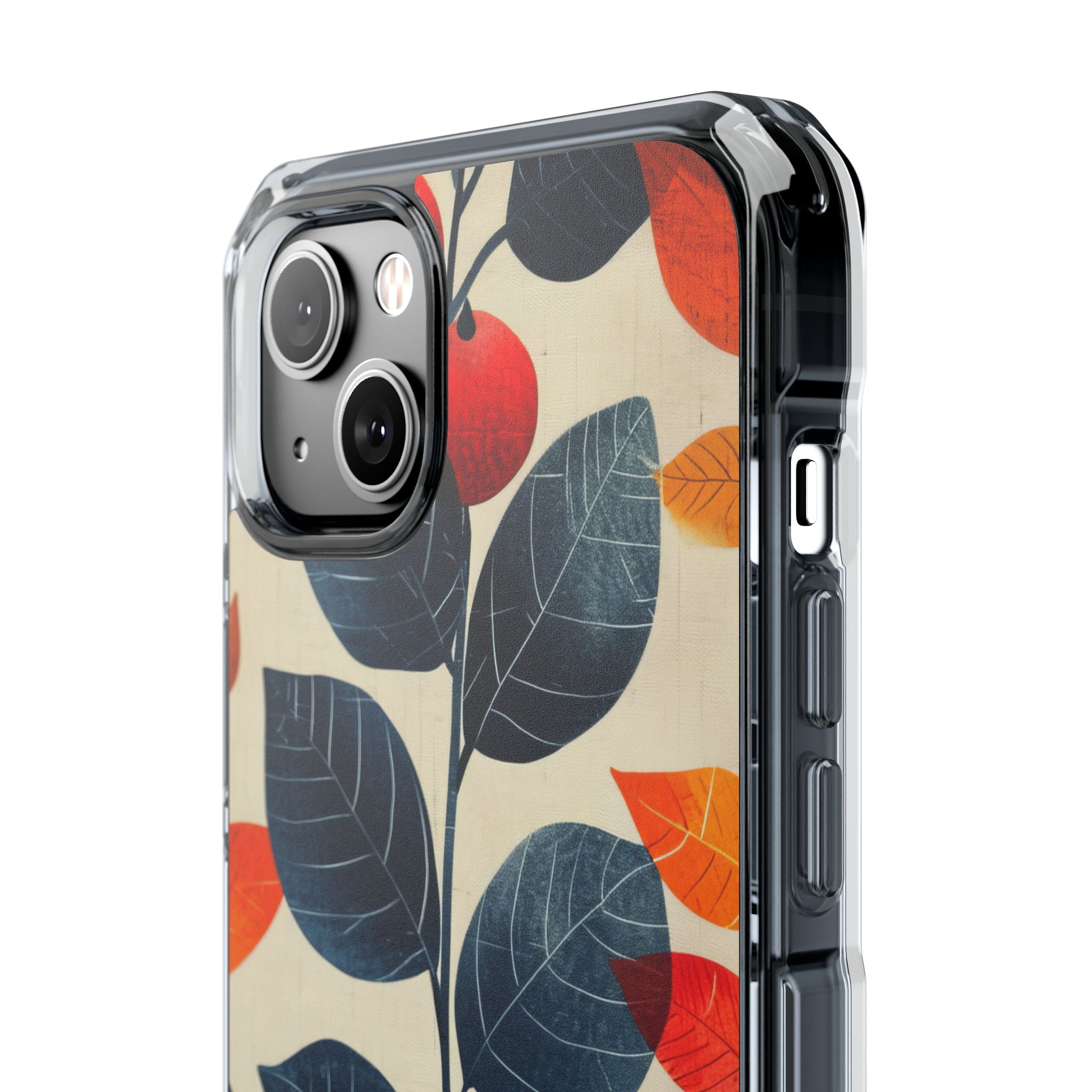 Autumn Nature Pattern - Clear Impact iPhone 14 Phone Case