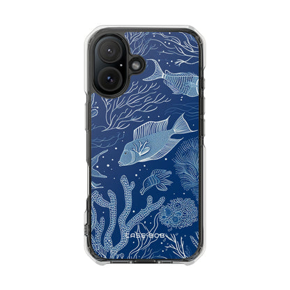 Navy Scale Reef iPhone 15 Case - Impact