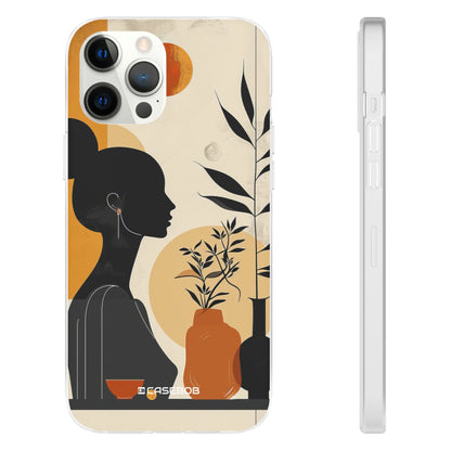 Modern Silhouette Tranquility | Flexible Phone Case for iPhone