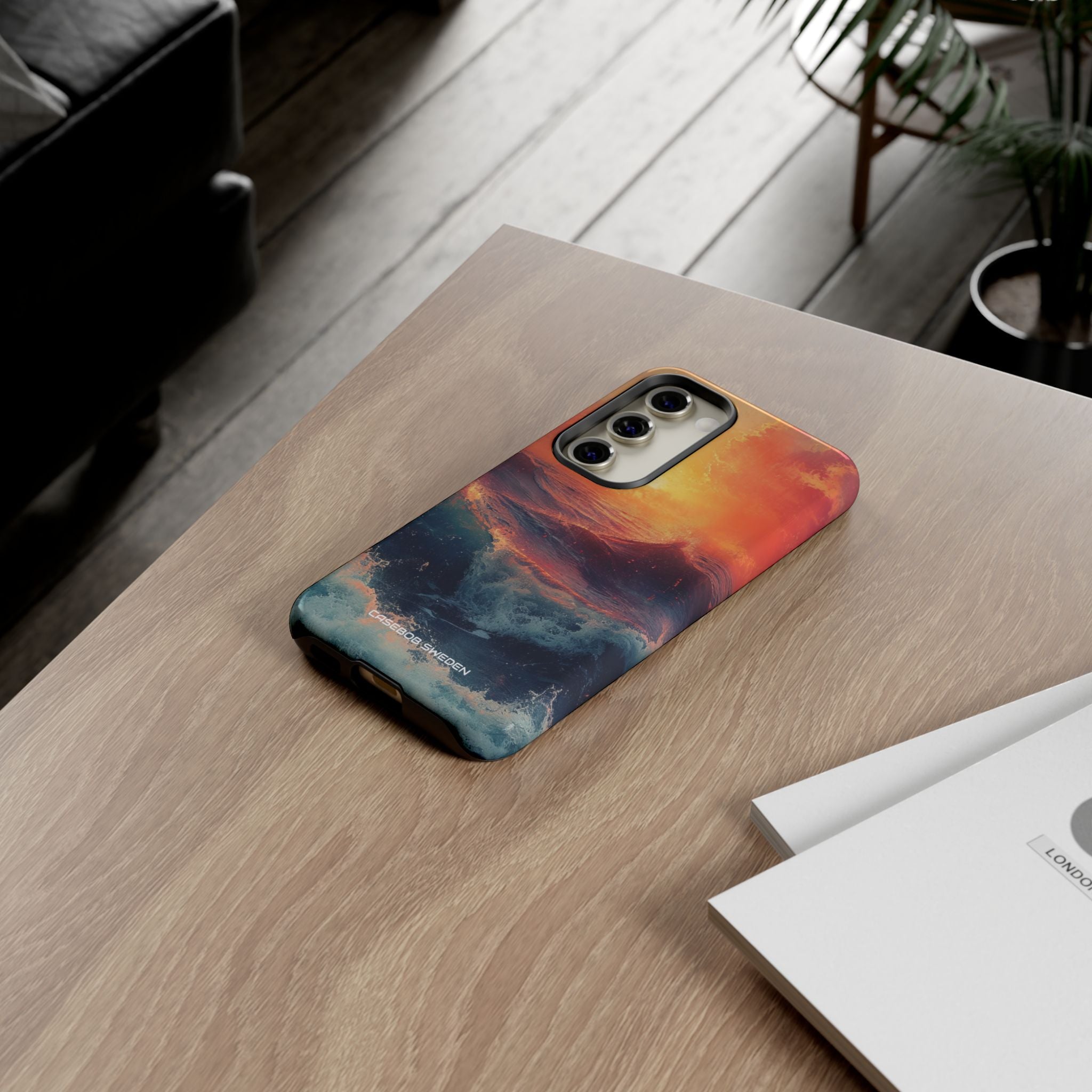 Ocean Sunset Waves - Tough Samsung S23 Phone Case