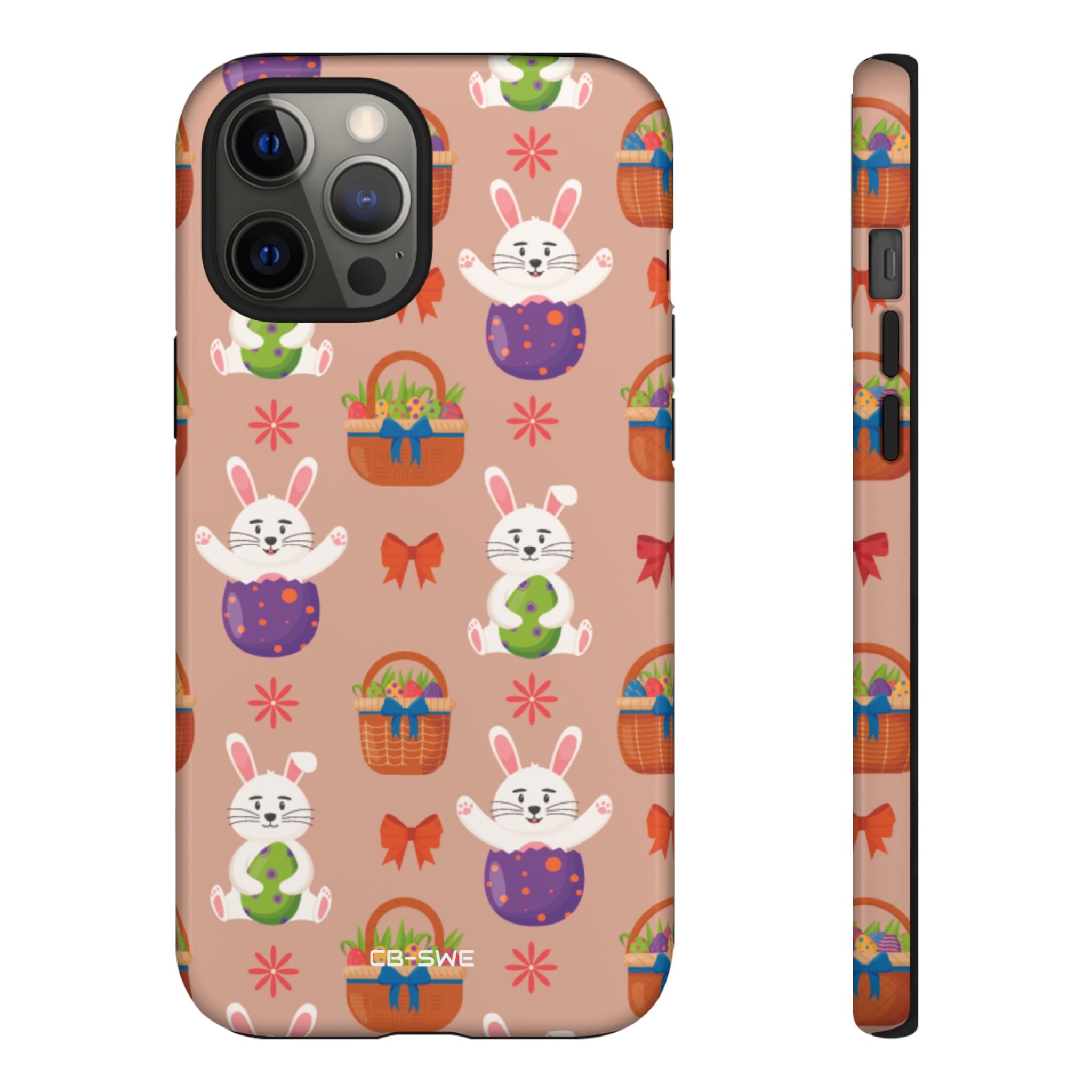 Bunnies Hold Eggs - iPhone Case
