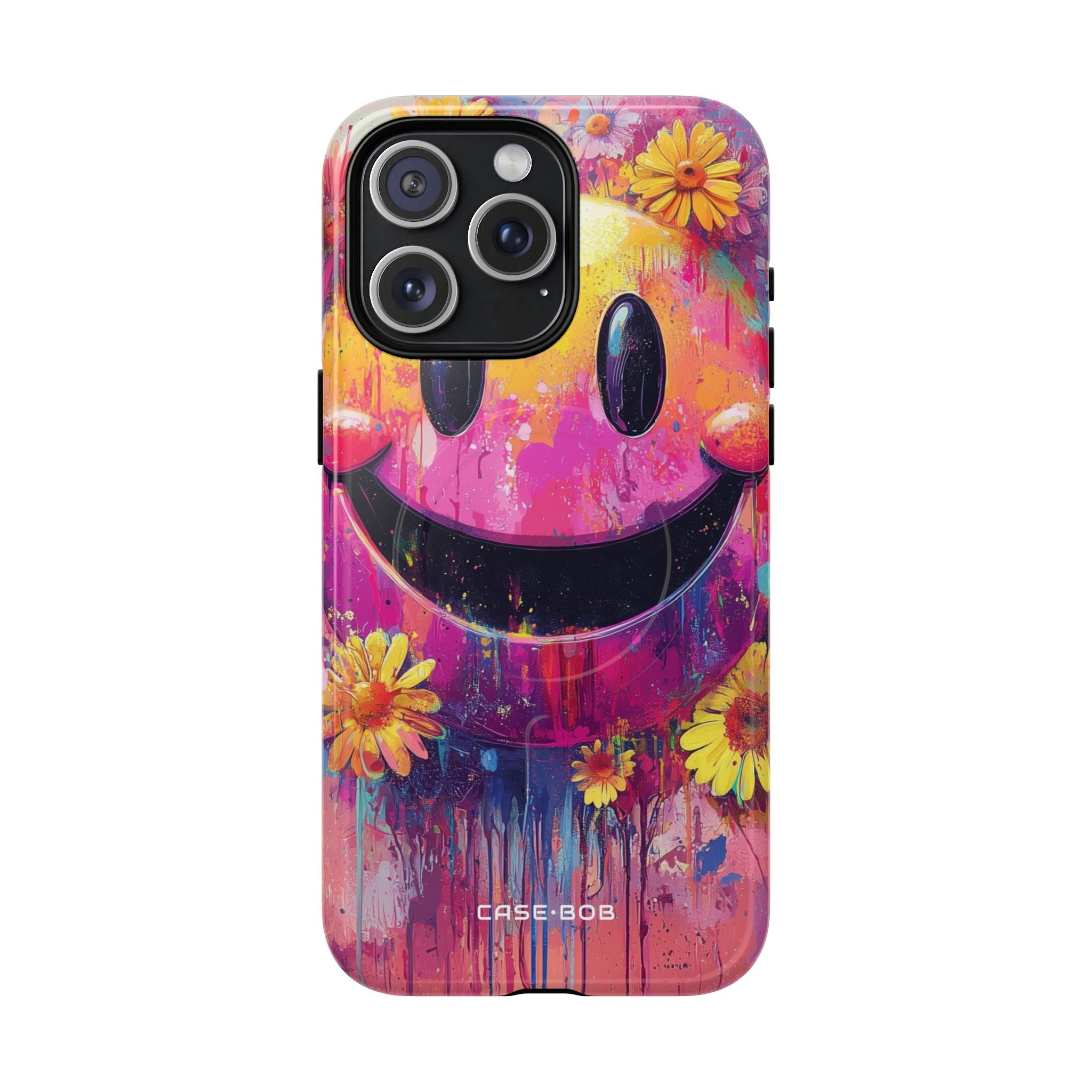 Smiley Bloom iPhone 15 Pro Max Case - Tough+