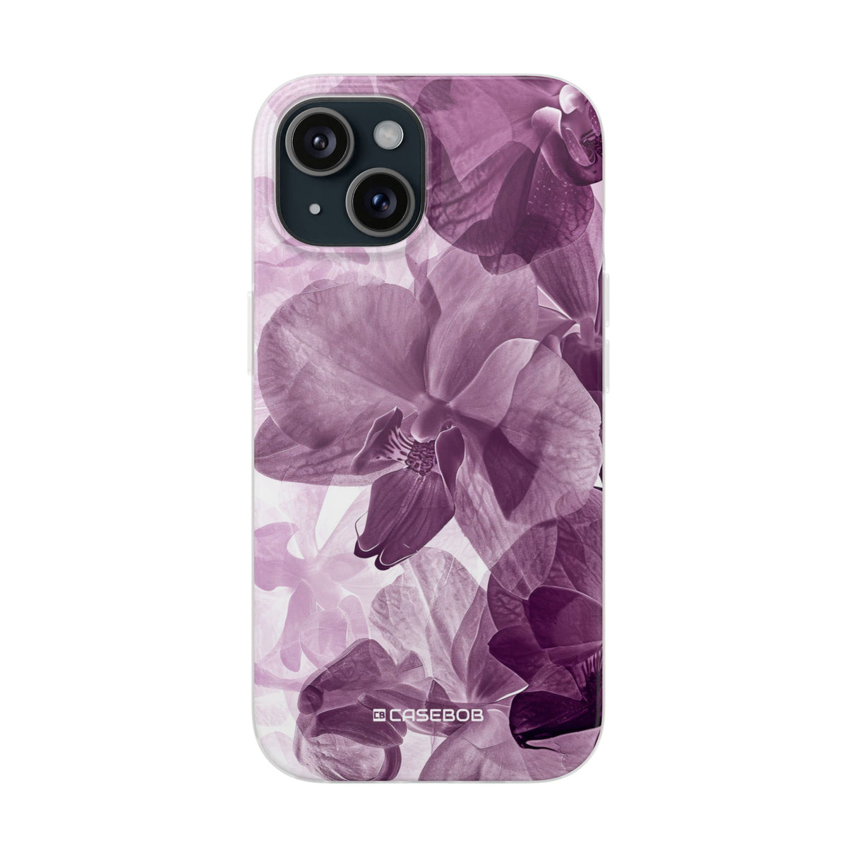 Strahlendes Orchideen-Design | Handyhülle für iPhone (flexible Hülle) 