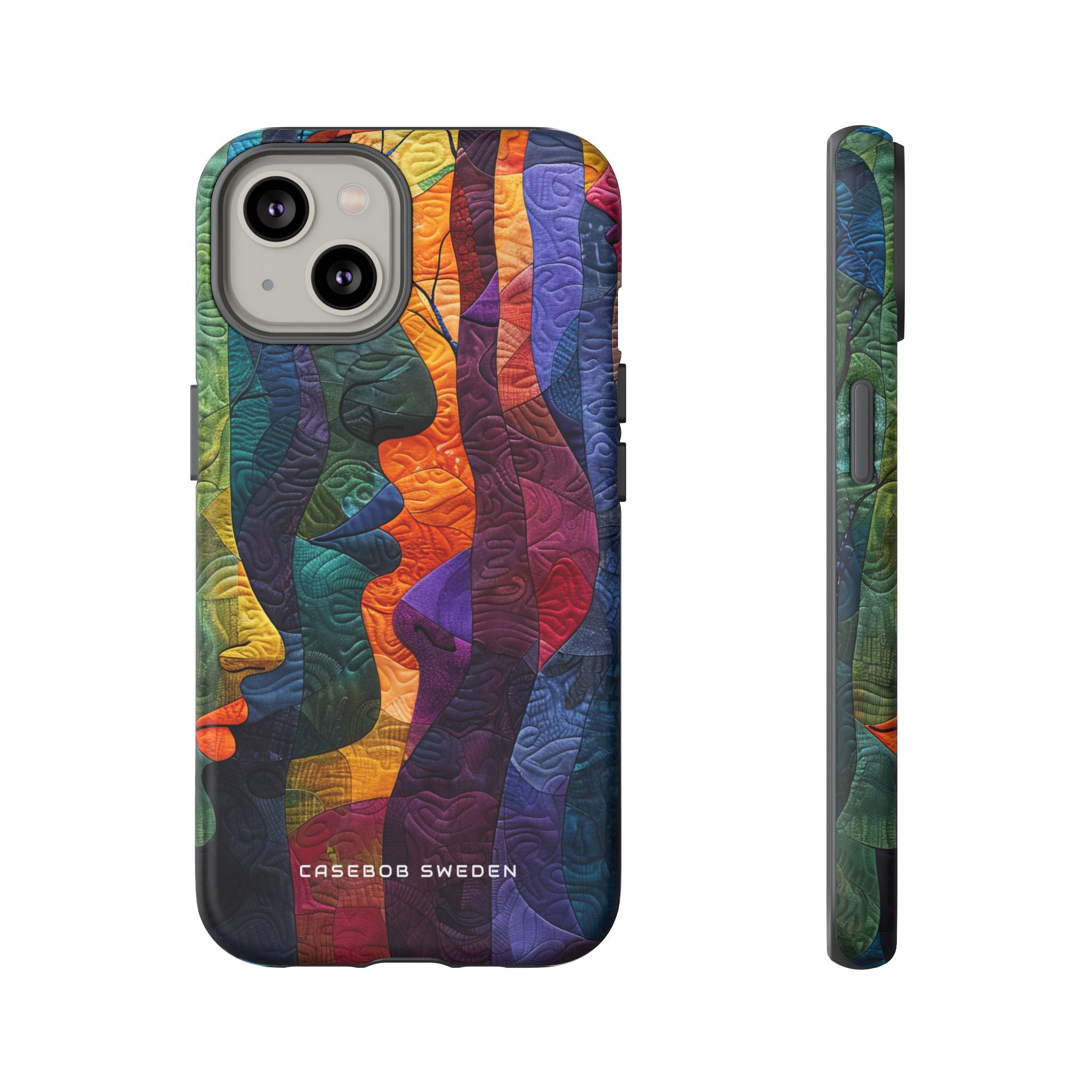 Harmonized Faces and Nature Fusion iPhone 14 - Tough Phone Case