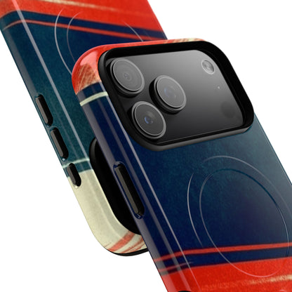 Blue Diagonal Motion iPhone 17 Pro Max Case - Tough+